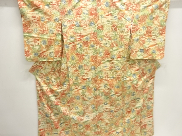 Japanese Kimono / Tsumugi Omeshi Silk